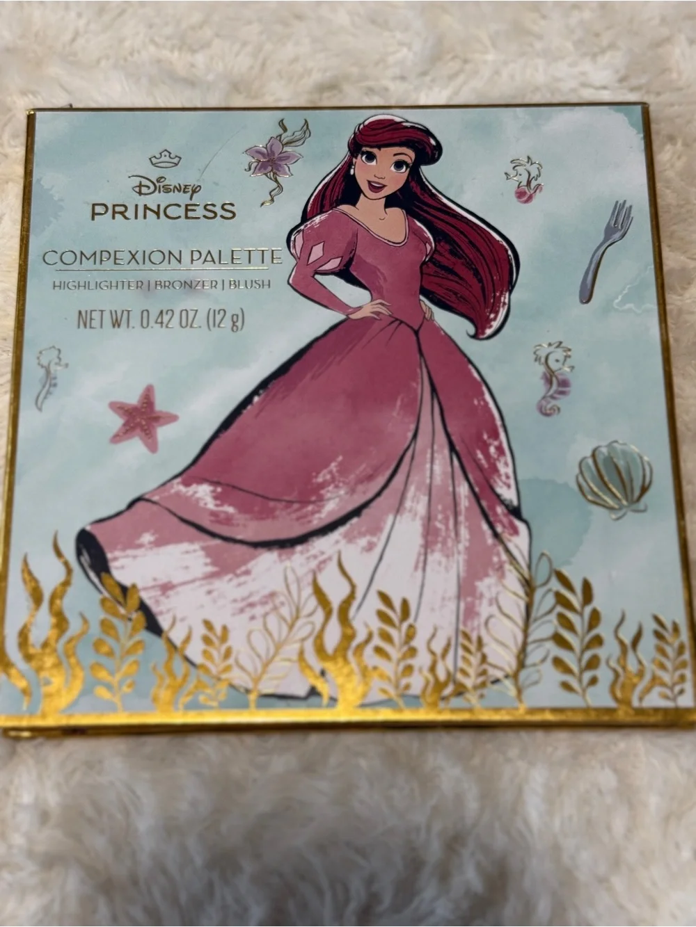 Disney Princess Ariel Complexion Palette - Pink and Gold Accents